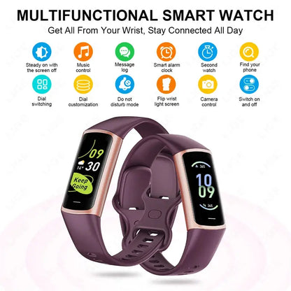 2025 Sport Smart Bracelet Fitness Tracker For Man Women Band Waterproof Connected Phone Tracker Men Smart Watch For Android ios by All Mart Bristol Ltd