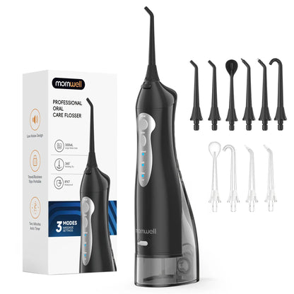 D52 Portable Cordless Water Flosser USB Rechargeable Water Jet Floss Tooth Pick 4 Jet Tip 300ml 3 Modes Teeth Clean for Travel by All Mart Bristol Ltd