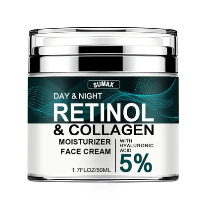 50ML Retinol Face Cream Moisturizing Firming Brightening skincare Collagen Hyaluronic Acid Creams Facial Skin Care Products by All Mart Bristol Ltd