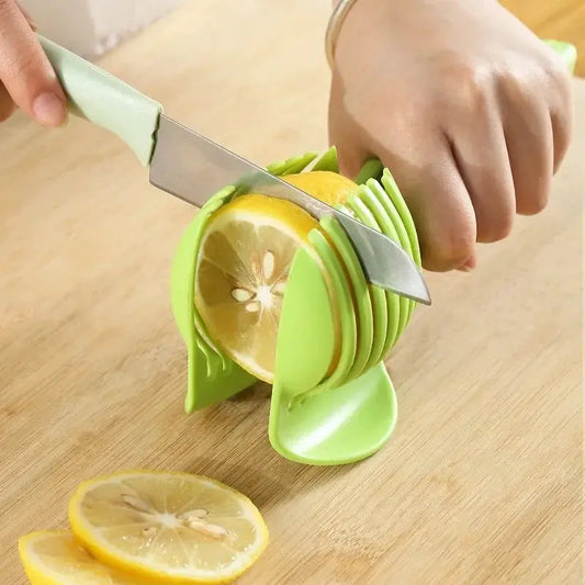 1PC Plastic Kitchen Handheld Potato Slicer Tomato Cutter Tool Lemon Cutting Cooking Kitchen Accessories Kitchenware by All Mart Bristol Ltd