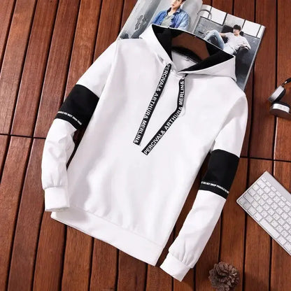 Mens Tracksuit Casual Luxury Hooded Sweatshirt High Quality Classic Black White Simplicity Suit Or Top Or Pants Jogging Clothing by All Mart Bristol Ltd