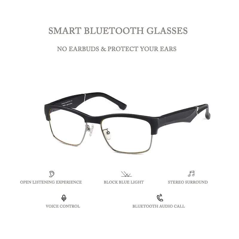 New Smart Glasses Wireless Bluetooth Hands-Free Calling Music Headphones With Microphone Motion Speaker Glasses Wireless Stereo by All Mart Bristol Ltd