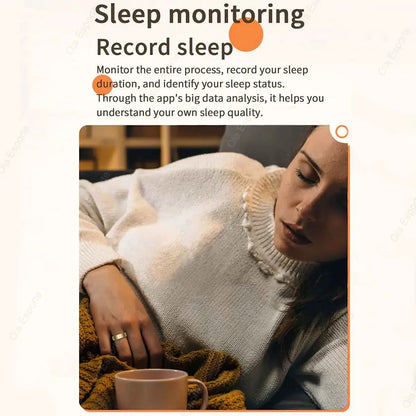 2026 New Smart Ring Men Women, Heart Rate Blood Oxygen and Sleep Monitor Smartring IP68 & 5ATM Waterproof, Multi-sport Mode Ring by All Mart Bristol Ltd
