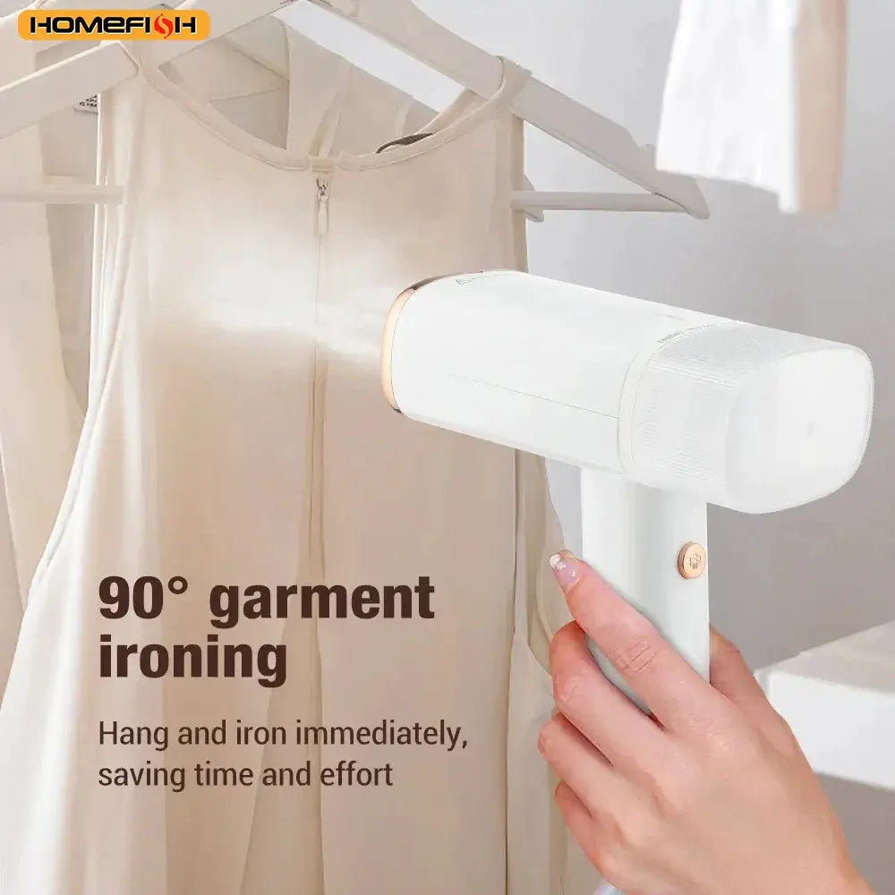 HOMEFISH Garment Steamers 130ml Handheld Fabric Steamer Fast-Heat 1000W Iron Steam Cleaner for Home Travelling Portable by All Mart Bristol Ltd
