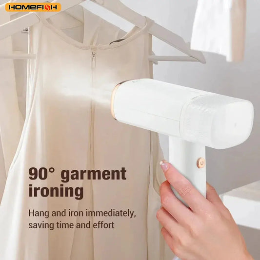 HOMEFISH Garment Steamers 130ml Handheld Fabric Steamer Fast-Heat 1000W Iron Steam Cleaner for Home Travelling Portable by All Mart Bristol Ltd