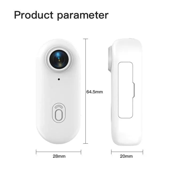 4K HD Mini Vlog Camera with WiFi Wireless Portable Action Body Cam for Sports Travel Photography Pocket Sized Video Recorder by All Mart Bristol Ltd