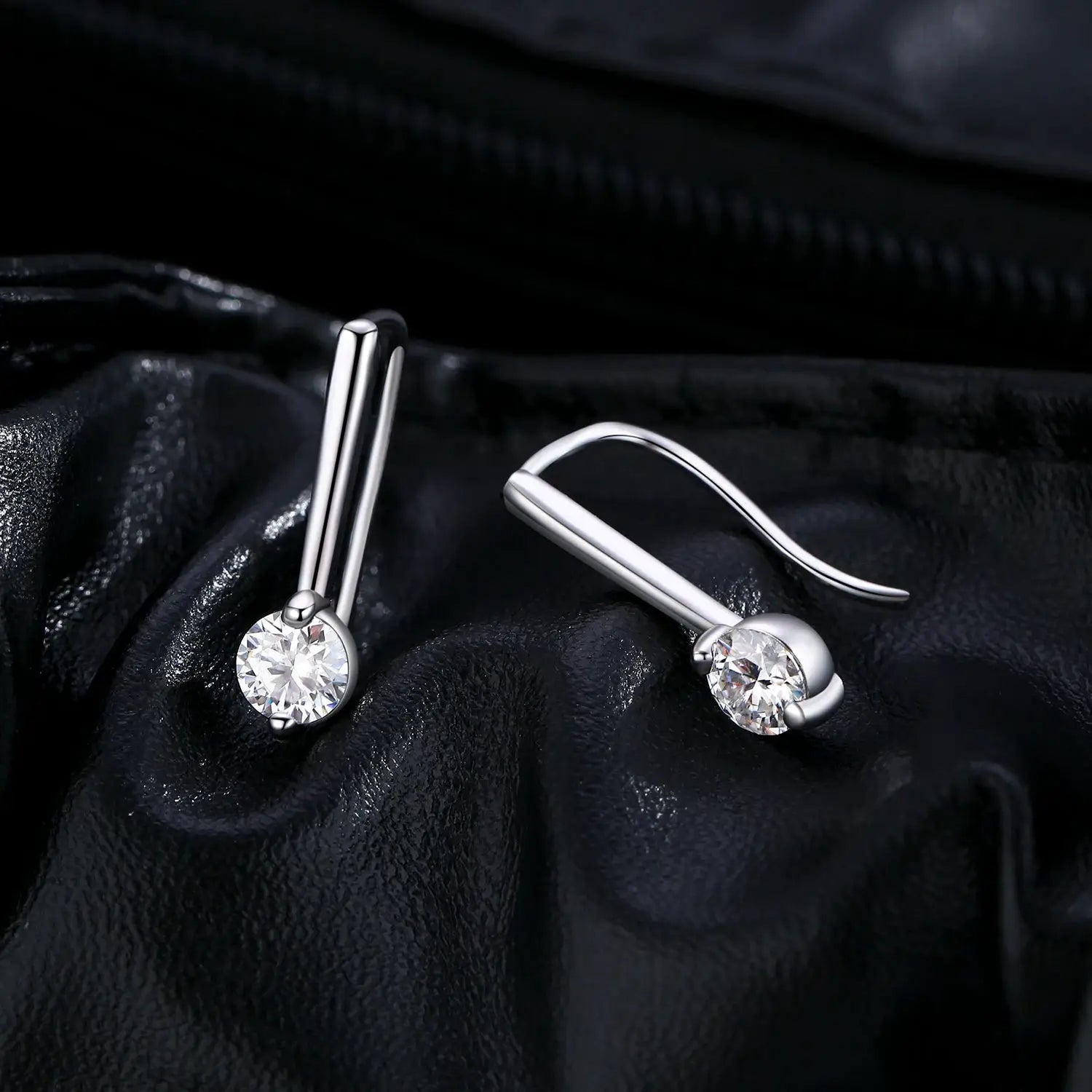MODIAN Sparkling D Color Moissanite Drop Earrings 925 Sterling Silver Classic Geometric Dangle Earrings For Women Fine Jewelry by All Mart Bristol Ltd