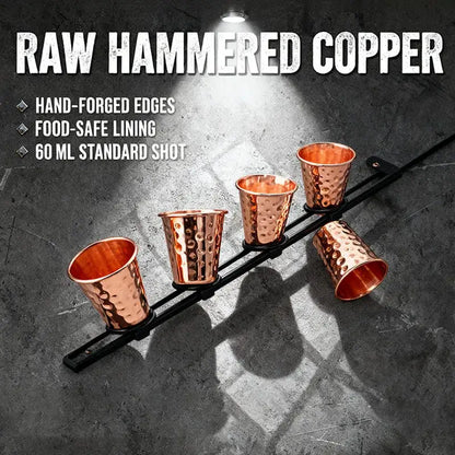 New 100% Copper Cups Pure Solid Moscow Mule PURE Copper Mugs-Shaped 2oz Cocktail Cups Beer Cup Milk Mug Drinkware by All Mart Bristol Ltd