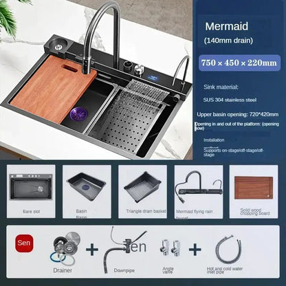 Large Stainless Steel Honeycomb Kitchen Sink Single Basin by All Mart Bristol Ltd