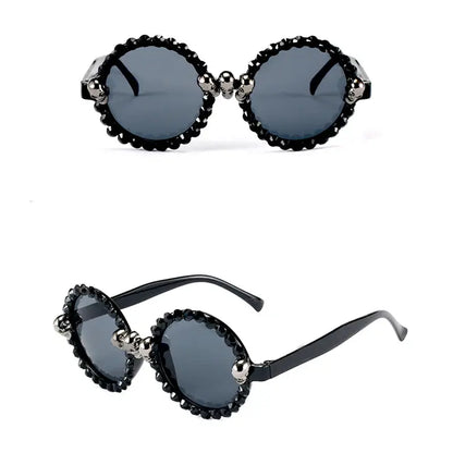 Gothic Skull Sunglasses Halloween Christmas Cat Eye Crystal Punk Sun Glasses by All Mart Bristol Ltd
