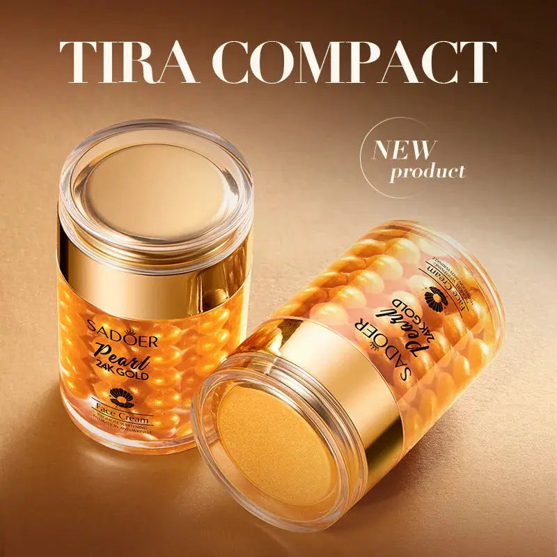 SADOER 24K Golden Pearl Collagen Face Cream Moisturizing Brightening Hydrating Firming Facial Cream Face Skin Care Products by All Mart Bristol Ltd