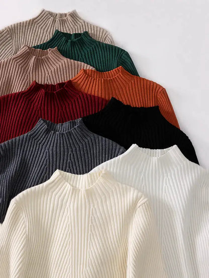 2026 Autumn Winter Turtleneck Sweater Women Fashion Chic Tops Women Knitted Pullovers Long Sleeve Jumper Pull Femme Clothing by All Mart Bristol Ltd