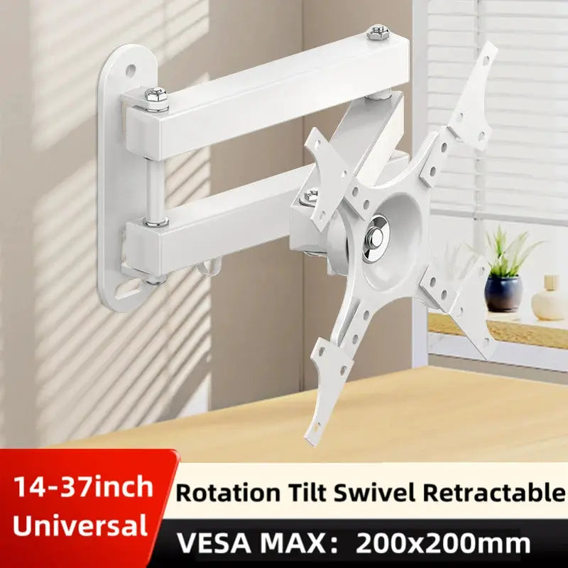 Retractable Universal TV Mounts Wall Mount Bracket Load Up to 15KG For 14 to 37 inches LCD Monitor TV Stand Expansion Bracket by All Mart Bristol Ltd