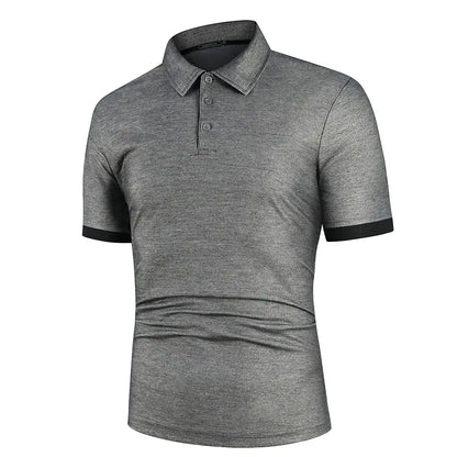 Men Polo Men Shirt Short Sleeve Polo Shirt Contrast Color Polo New Clothing Summer Streetwear Casual Fashion Men tops by All Mart Bristol Ltd