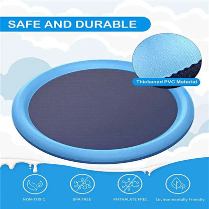 Dog Swimming Pool Pet Inflatable Spray Mat Dog Cooling Pad Outdoor Cat Interactive Fountain Toy Pet Sprinkler Pad Dogs Supplies by All Mart Bristol Ltd