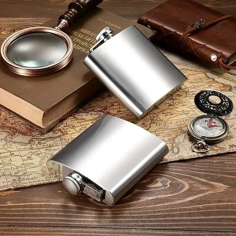 New 10-1oz Stainless Steel Hip Flask Wine Whisky Pot Bottle For Men Portable Drinker Alcohol Container Pocket Wine Bottle Gifts by All Mart Bristol Ltd