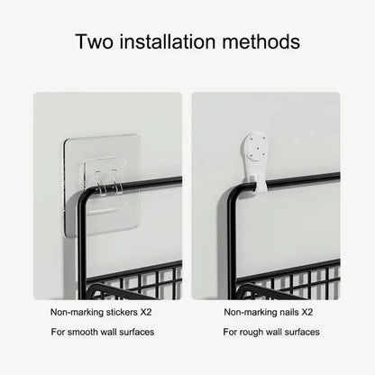 Kitchen Wall Mount Storage Rack Non Perforated Wall Mounted Storage Rack Wall Shelf Spice Rack Kitchen Rack Dish Rack Sink Rack by All Mart Bristol Ltd