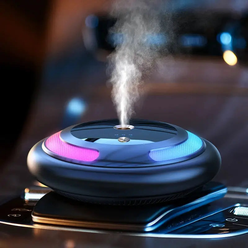 Smart Car Humidifier Essential Oil Diffuser LED Light Fragrance Aromatherapy Air Freshener Perfume Car Diffuser by All Mart Bristol Ltd