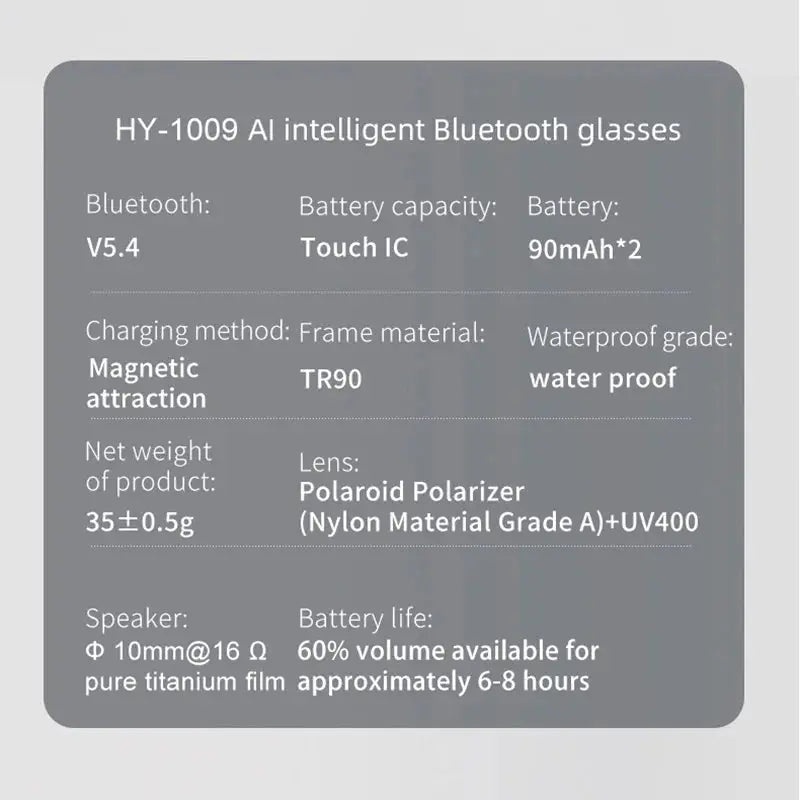 2026 New AI Intelligent Translation Glasses Touchscreen Sunglasses Smart Bluetooth Glasses Listen To Music Voice Call by All Mart Bristol Ltd