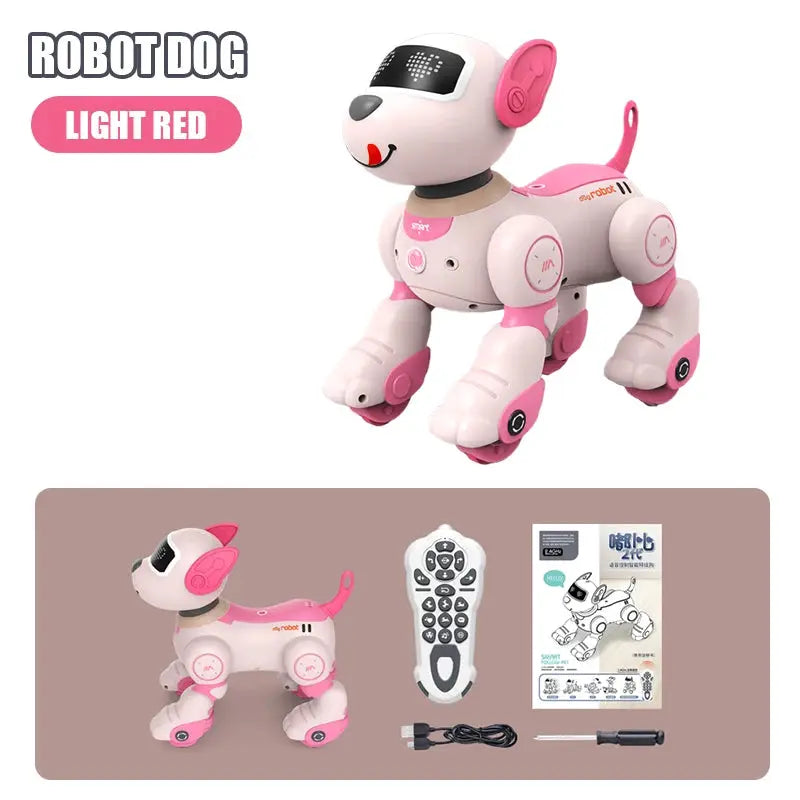 Robot Dog Intelligent Ai Programmable Smart Toys for Children Multi-Functional with Sound Led Eyes Dancing Electronic Pets Dog by All Mart Bristol Ltd