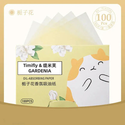 100 Pcs Portable Facial Absorbent Paper Oil Control Wipes Green Tea Sheet Oily Face Blotting Matting Tissue Makeup Facial Clean by All Mart Bristol Ltd