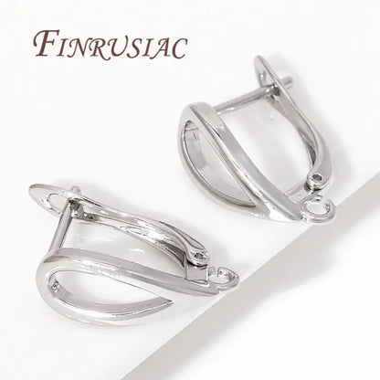 Trendy French Earring Hooks Clasp Accessories For Earrings 18K Gold Plated Earwires Fasteners Findings For DIY Women's Jewelry by All Mart Bristol Ltd