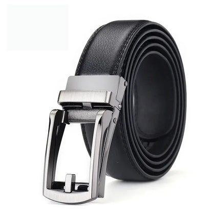 Men Belt Top quality cow genuine leather men's belt cowhide strap for male automatic buckle belts for men alloy buckle belt by All Mart Bristol Ltd