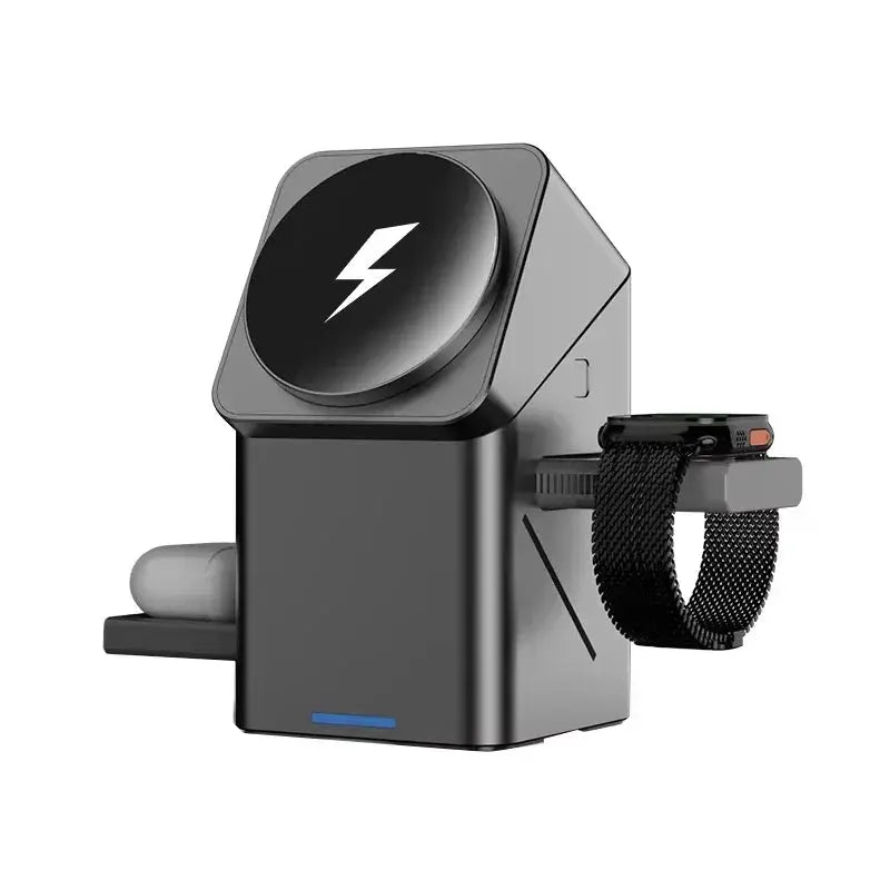 3 in 1 Wireless Charger Rotating Magic Magnetic for Apple Dock Charger for Iphone 16 15 14 13 Pro Max Iwatch Airpods Charger by All Mart Bristol Ltd