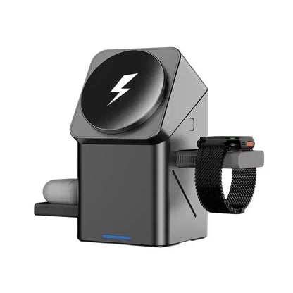3 in 1 Wireless Charger Rotating Magic Magnetic for Apple Dock Charger for Iphone 16 15 14 13 Pro Max Iwatch Airpods Charger by All Mart Bristol Ltd