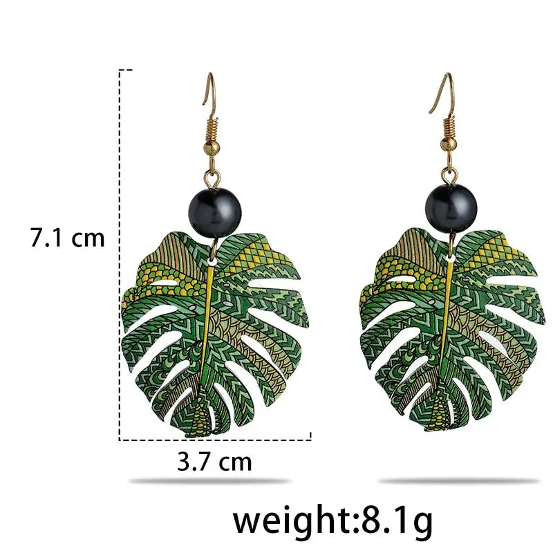 Hawaiian Acrylic Australia Designer Earrings Earring Accessories African Polynesian Jewelry Earring Women's Earrings for Women by All Mart Bristol Ltd