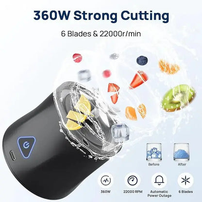 Portable 22oz Tritan Personal Blender with 360W Motor by All Mart Bristol Ltd