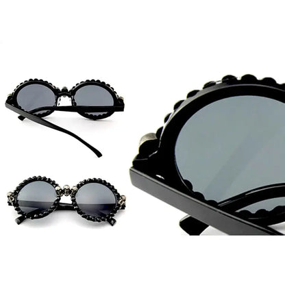 Gothic Skull Sunglasses Halloween Christmas Cat Eye Crystal Punk Sun Glasses by All Mart Bristol Ltd