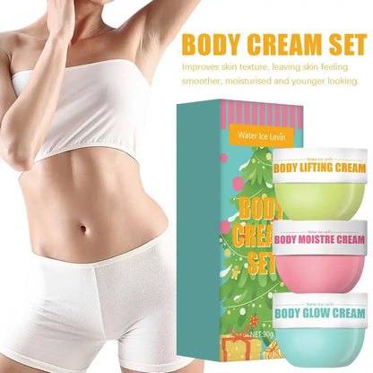 New 3-piece skin care set, body glow cream, firming body cream, body moisturizer for firming and lifting body skin by All Mart Bristol Ltd