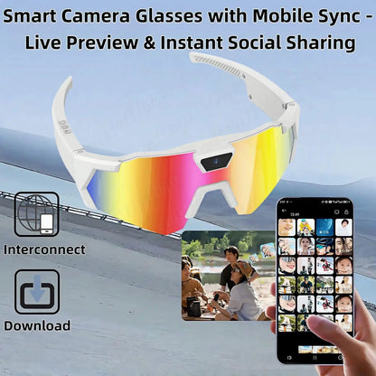 4K HD 1080P POV Sports Glasses with Camera 16GB Action Sunglasses Video Recording Glasses for Outdoor Activity Cycling Hiking by All Mart Bristol Ltd