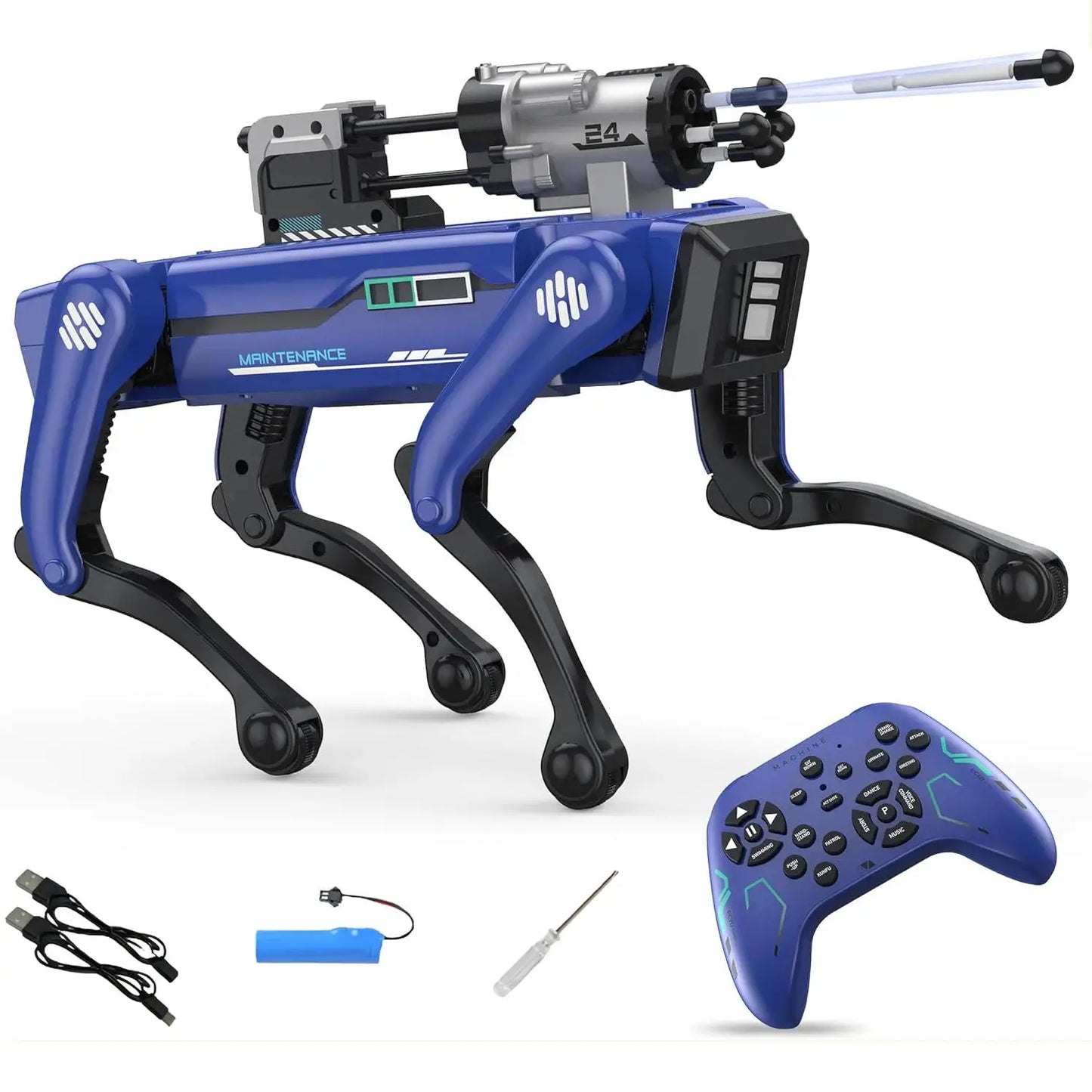 Intelligent AI RC Robot Dog Voice Dialogue APP Remote Control Programming Singing Dancing Machine Dog Kids Toys by All Mart Bristol Ltd