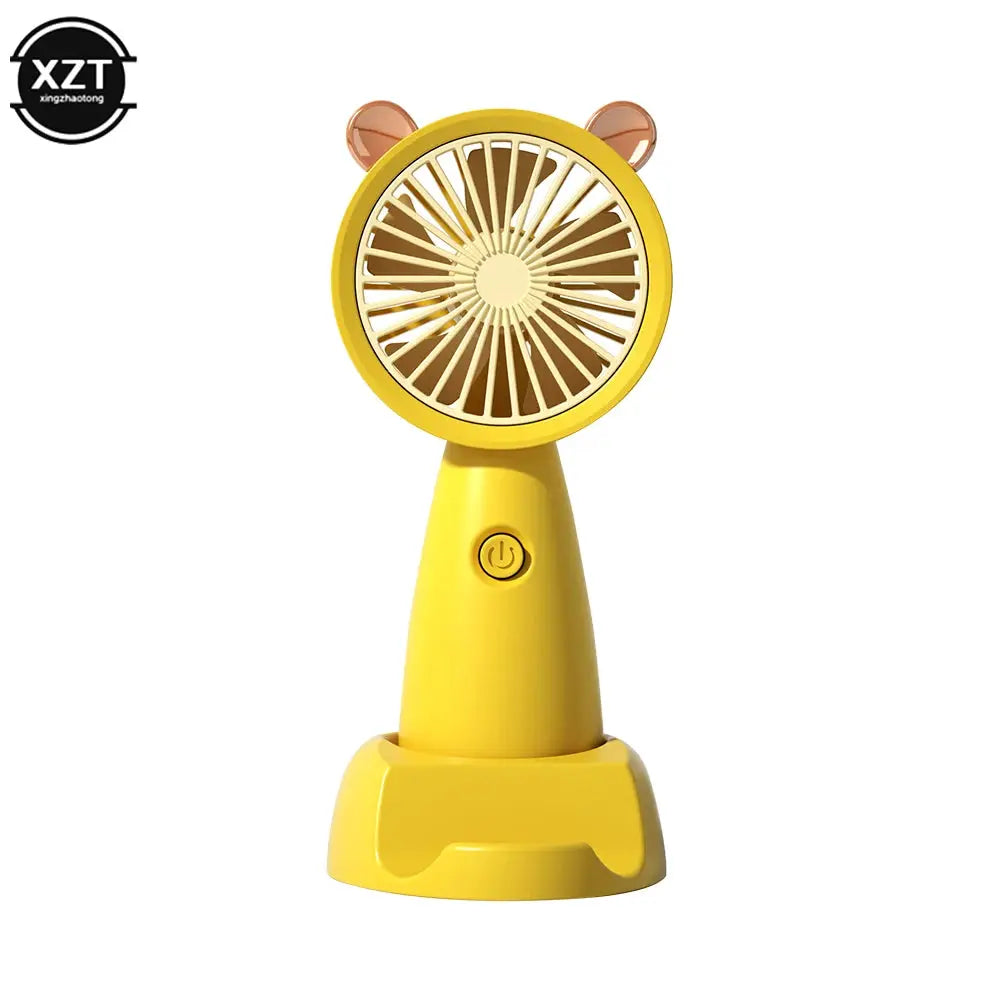 USB Mini Handheld Fan Outdoor Mini Creative Desktop Office Mute Charging Portable Handheld Fan by All Mart Bristol Ltd