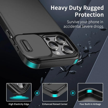 Shockproof Case For iPhone 15 14 13 12 11 16 17 Pro Max 15 Plus 16E Cover Slide Camera Protective Cases For iPhone 17 Air 17Pro by All Mart Bristol Ltd