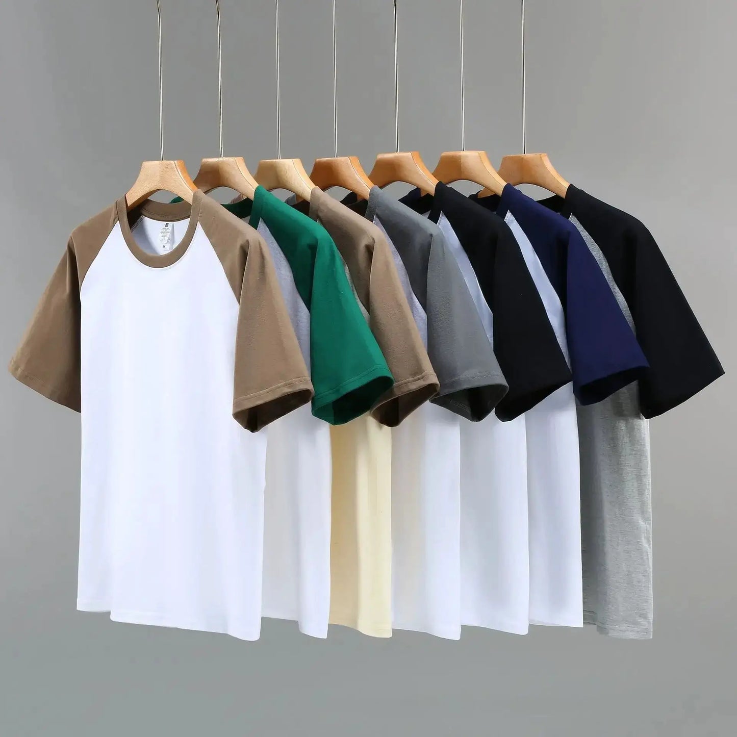 Brand New 220g Men's T-shirts Heavy-Duty Pure Cotton Shoulder-Plugged Short-Sleeved Men T Shirt Color Bottoming Man Tee Shirt by All Mart Bristol Ltd