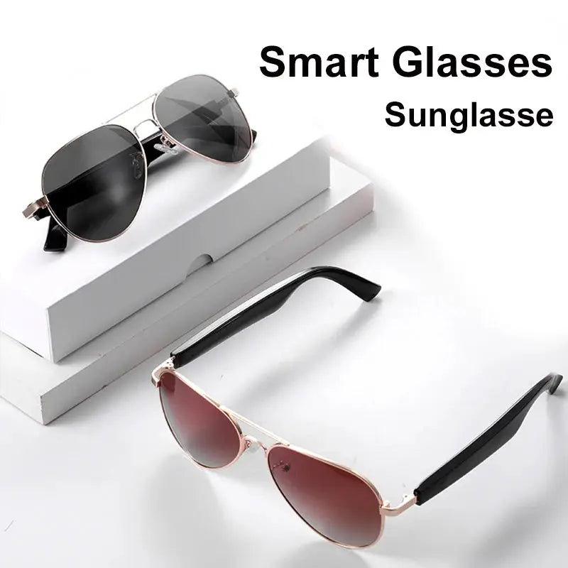 Smart Sunglasses Bluetooth glasses,Wireless HD UV Protective Lens Eyewear Waterproof Speaker,listen to songs, talk sunglasses by All Mart Bristol Ltd