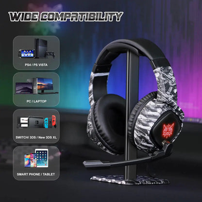 ONIKUMA K19 Gaming Headset Headphones Wired Noise Cancelling Stereo Earphones With Mic by All Mart Bristol Ltd