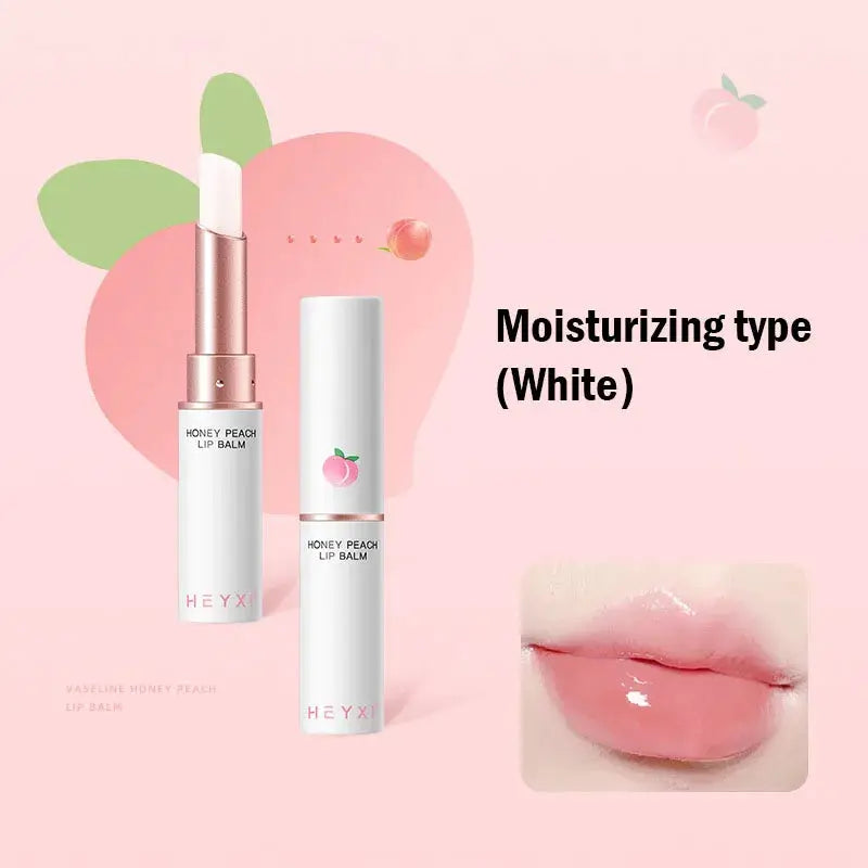 Honey Peach Lip Balm Color Change Lipstick Lips Plumper Moisturizing Hydrating Nourishing Beauty Lips Skin Carae Cosmetics by All Mart Bristol Ltd