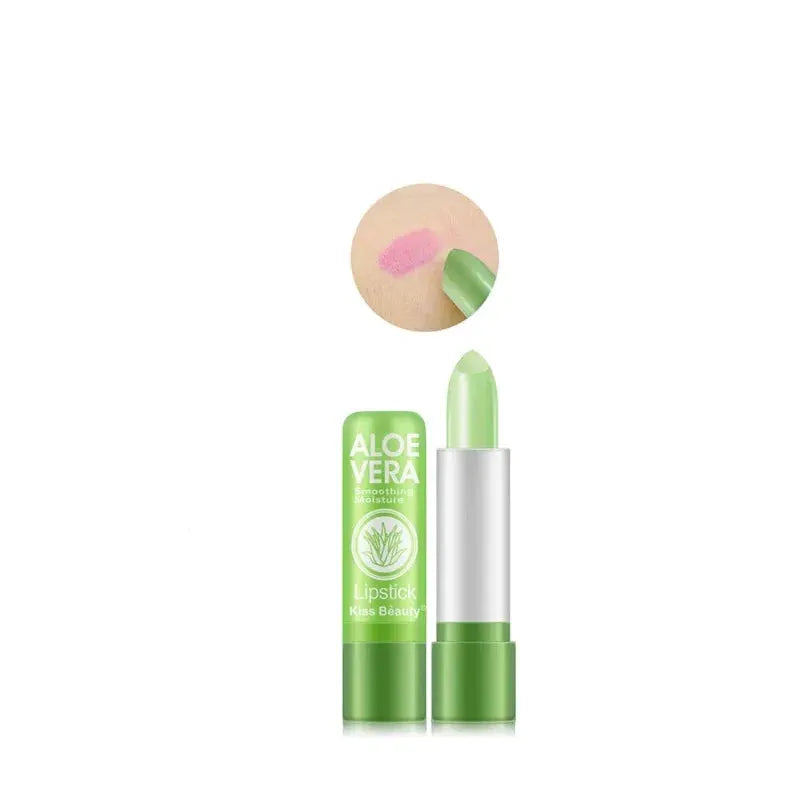 1PC Moisturizing Aloe Color Changing Lipstick Long Term Moisturizing and Moisturizing Lipstick Lip Color Lip Care by All Mart Bristol Ltd