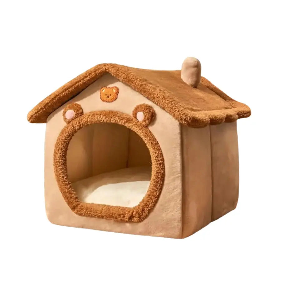 Folding Houses Removable Washable Cat House Puppy Cave Sofa Four Seasons General Can Pet Supplies for Small Medium Pet by All Mart Bristol Ltd