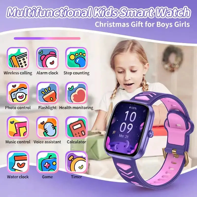 New Kids Smart Watch Child HD Touch Screen Games Smartwatch Music Watch Boy Girl Gift Children Smartwatch For IOS Android by All Mart Bristol Ltd
