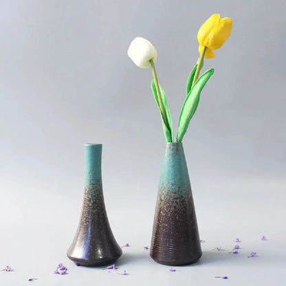 Ceramic Small flower Vase Home Decoration Crafts Tabletop Ornament Simplicity Japanese-style Decoration by All Mart Bristol Ltd