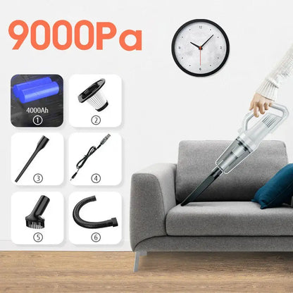 Handheld Vacuum Cleaner Wireless Vacuum Cleaner Cordless car Household Appliances 9000Pa/12000Pa Big Suction Vacuum Cleaner by All Mart Bristol Ltd