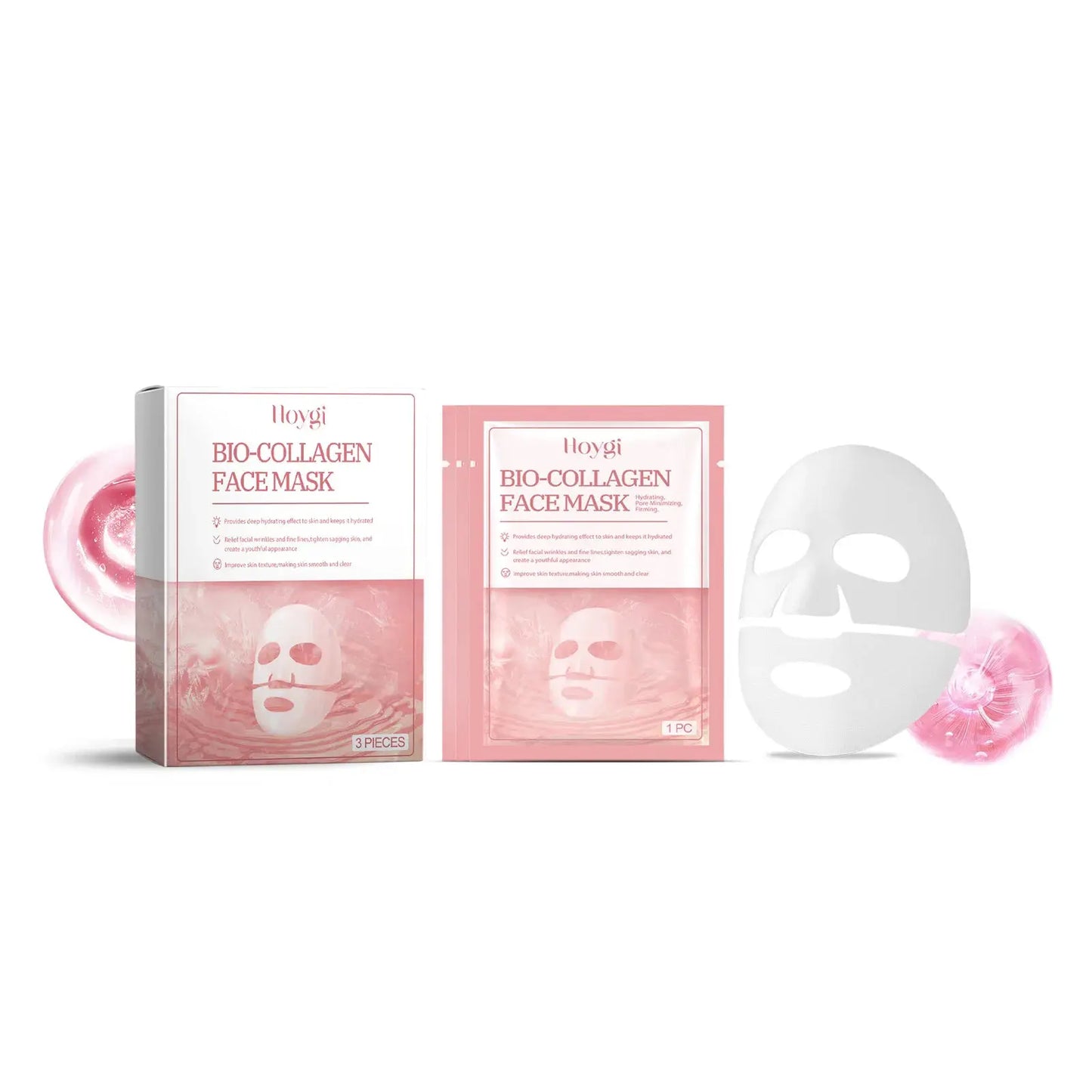 Bio-Collagen Real Deep Mask Hydrolyzed Collagen Soluble Rejuvenation Pore Shrinking Brightening Refresh Moisturizing Sheet Mask by All Mart Bristol Ltd