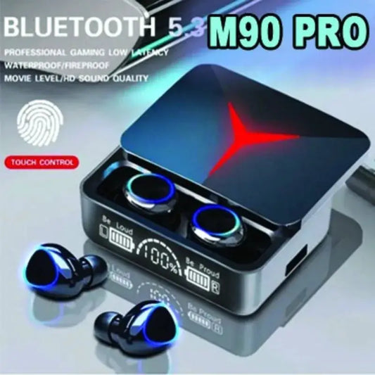 M90 Wireless Headphones TWS Bluetooth Touch Control Earphones Sport Earbuds Hifi Stereo Gaming Headset With Mic For smartphone by All Mart Bristol Ltd