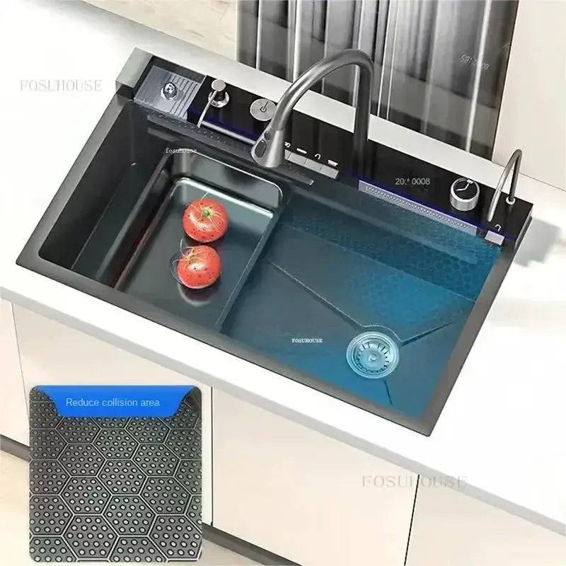 Large Stainless Steel Honeycomb Kitchen Sink Single Basin by All Mart Bristol Ltd