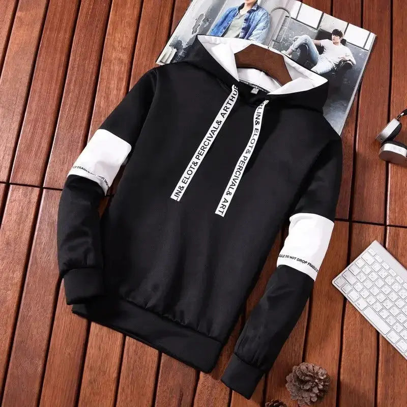 Mens Tracksuit Casual Luxury Hooded Sweatshirt High Quality Classic Black White Simplicity Suit Or Top Or Pants Jogging Clothing by All Mart Bristol Ltd